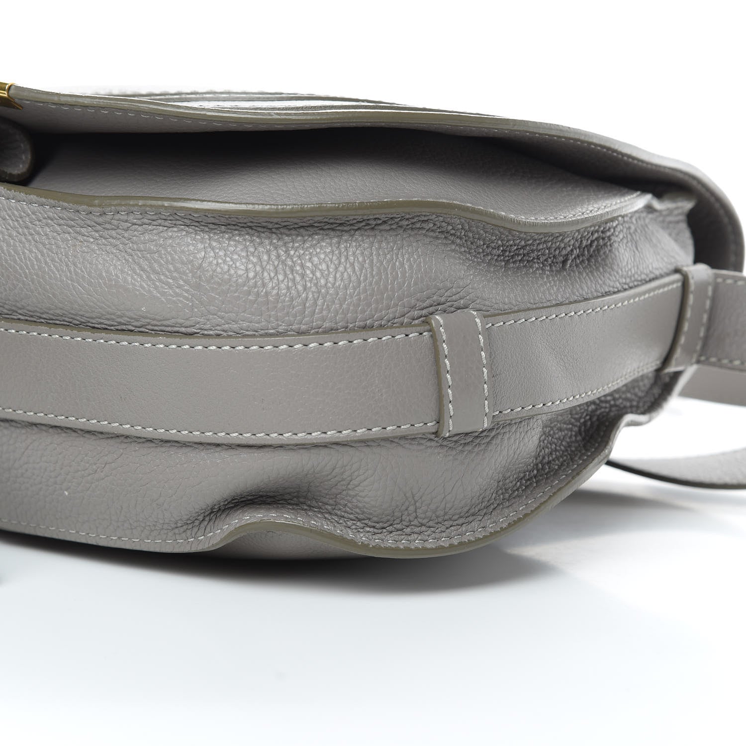 Chloe Calfskin Medium Marcie Round Crossbody Bag Cashmere Grey 11 of 16