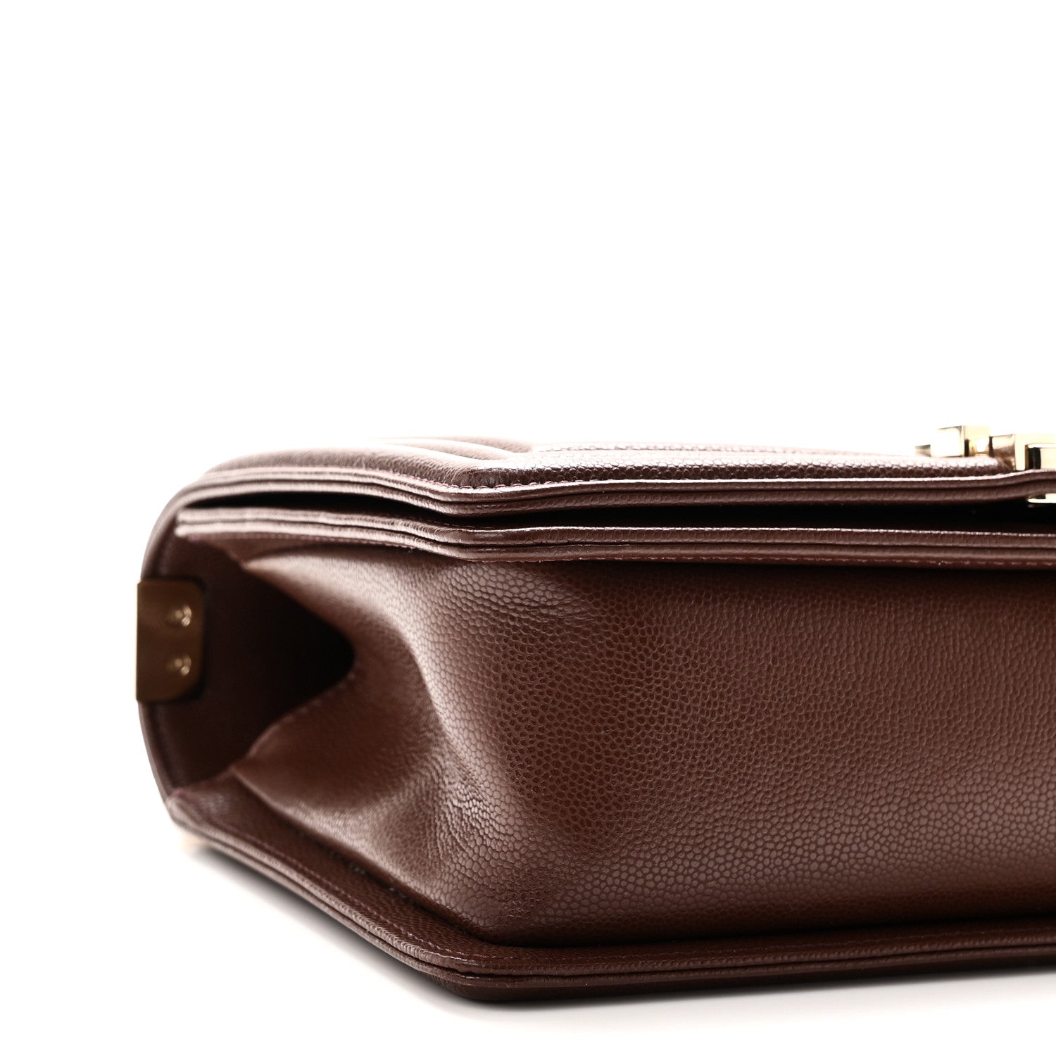 Chanel Caviar Quilted Medium Boy Flap Brown 9 of 11