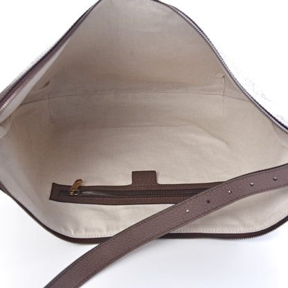 Gucci GG Supreme Monogram Web Ophidia Half Moon Hobo Brown 5 of 10