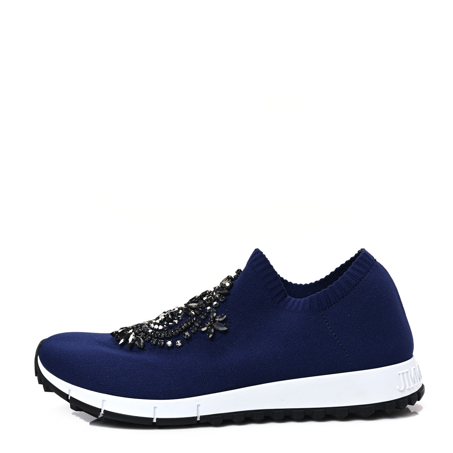 Jimmy Choo Knit Crystal Verona Sneaker 38 Navy 2 of 16