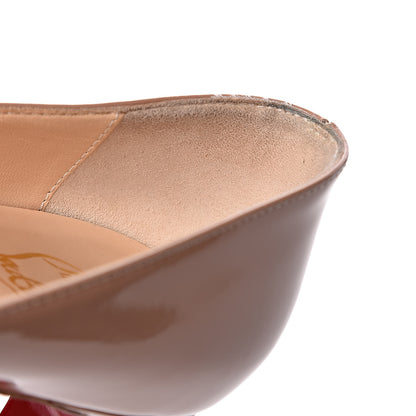 Christian Louboutin Patent New Very Prive 120 Pumps 37.5 Nude 7 of 12