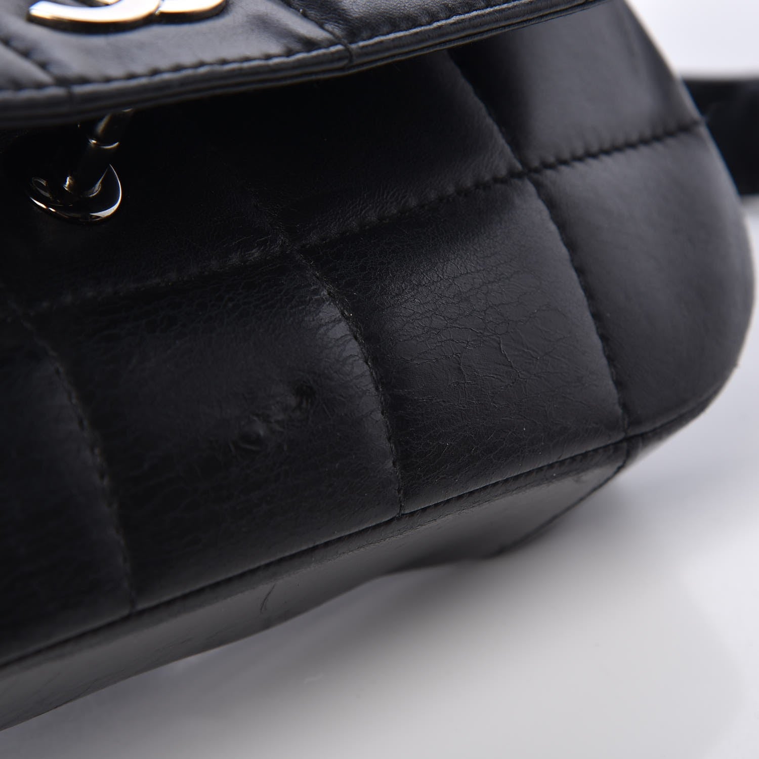 Chanel Lambskin Quilted CC Chocolate Bar Flap Black 10 of 10