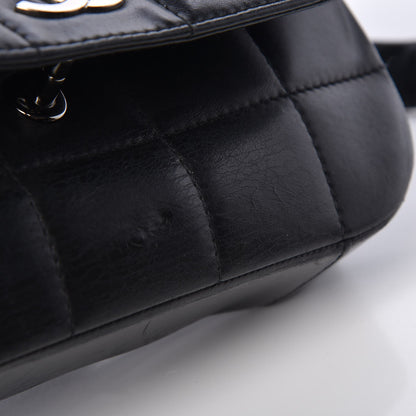 Chanel Lambskin Quilted CC Chocolate Bar Flap Black 10 of 10