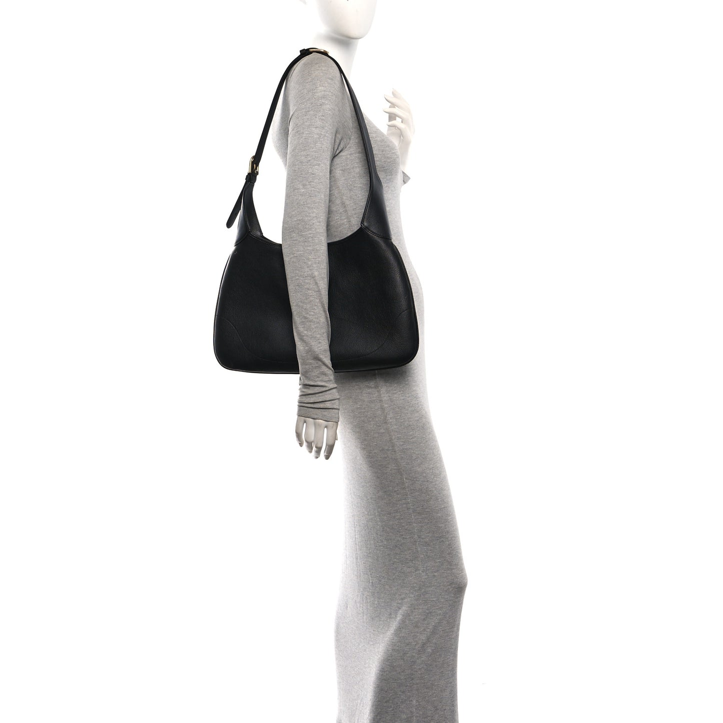 Goatskin Medium Aphrodite Shoulder Bag Black