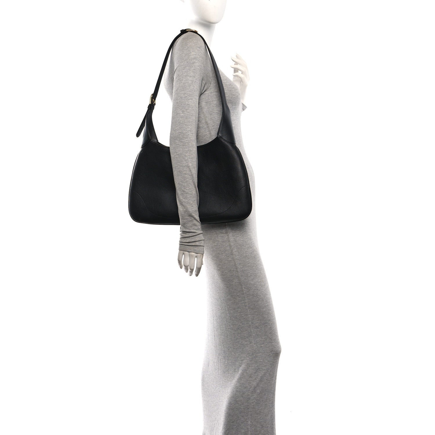 Gucci Goatskin Medium Aphrodite Shoulder Bag Black 2 of 10