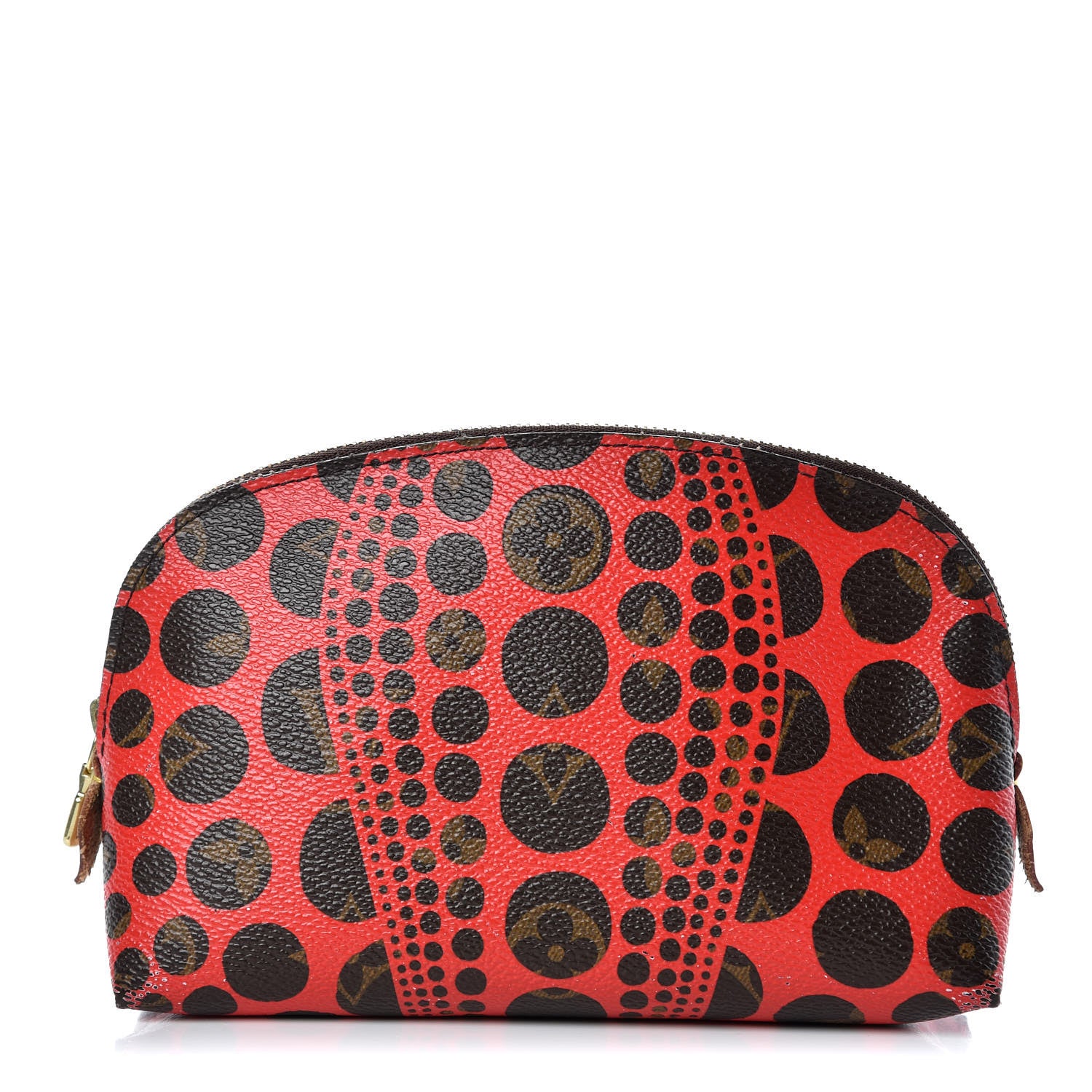 Louis Vuitton Monogram Kusama Pumpkin Dots Cosmetic Pouch Red 1 of 11