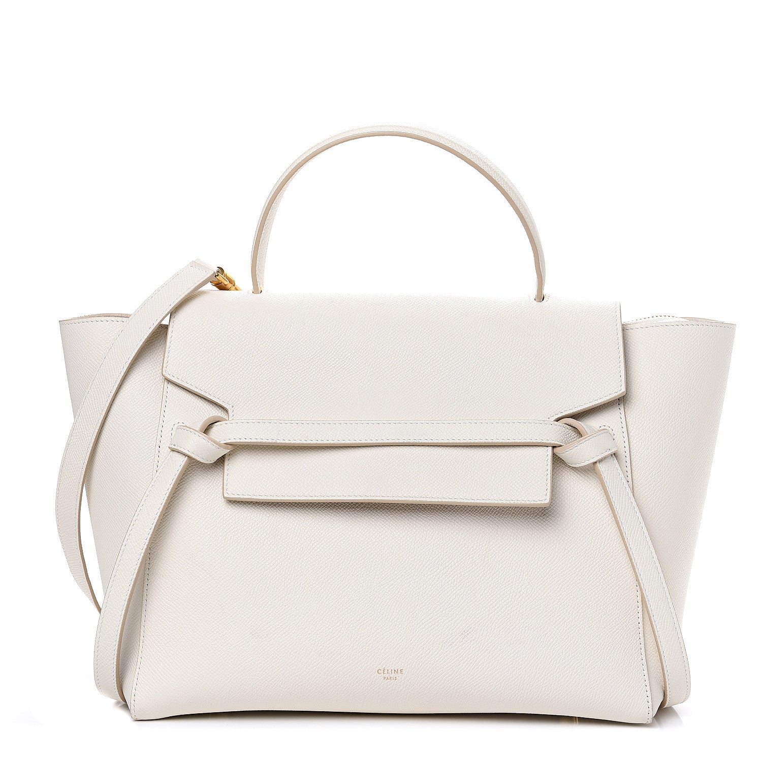 Celine Grained Calfskin Mini Belt Bag White 1 of 10