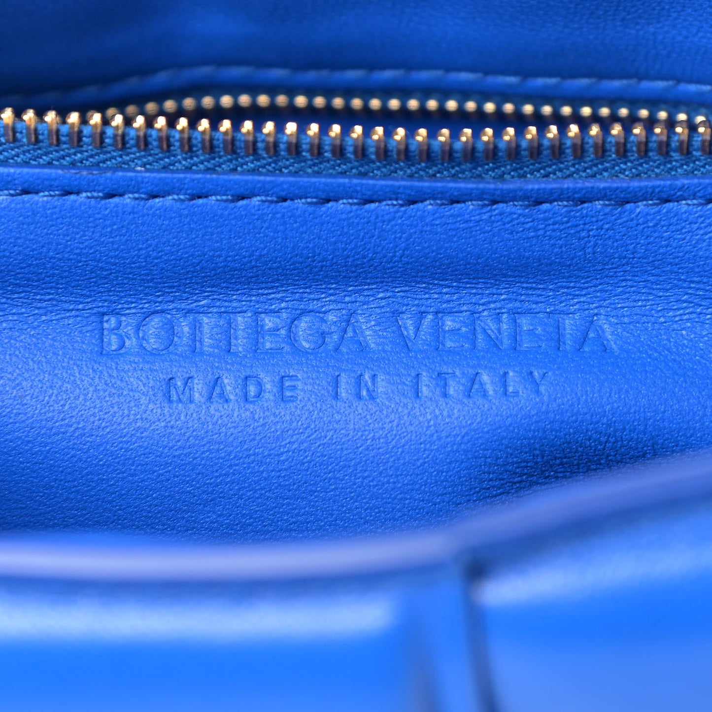 Lambskin Maxi Intreccio Padded Chain Cassette Crossbody Bag Cobalt