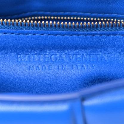Bottega Veneta Lambskin Maxi Intreccio Padded Chain Cassette Crossbody Bag Cobalt 7 of 9
