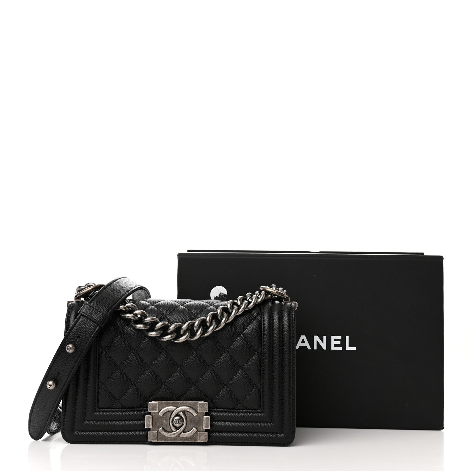 Chanel Caviar Quilted Small Boy Flap Black 11 of 11