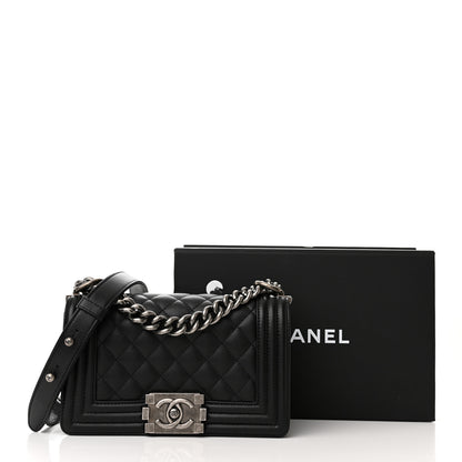 Chanel Caviar Quilted Small Boy Flap Black 11 of 11