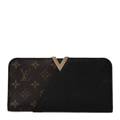 Louis Vuitton Monogram Calfskin Kimono Wallet Black 1 of 10
