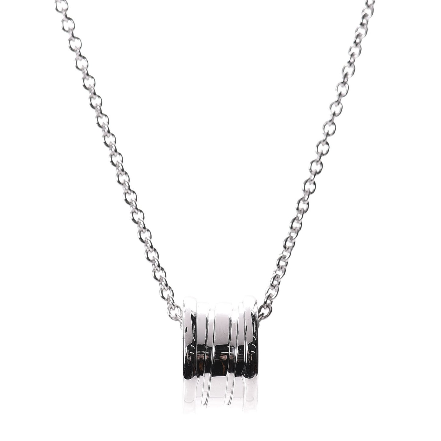 18K White Gold B.Zero1 Pendant Necklace