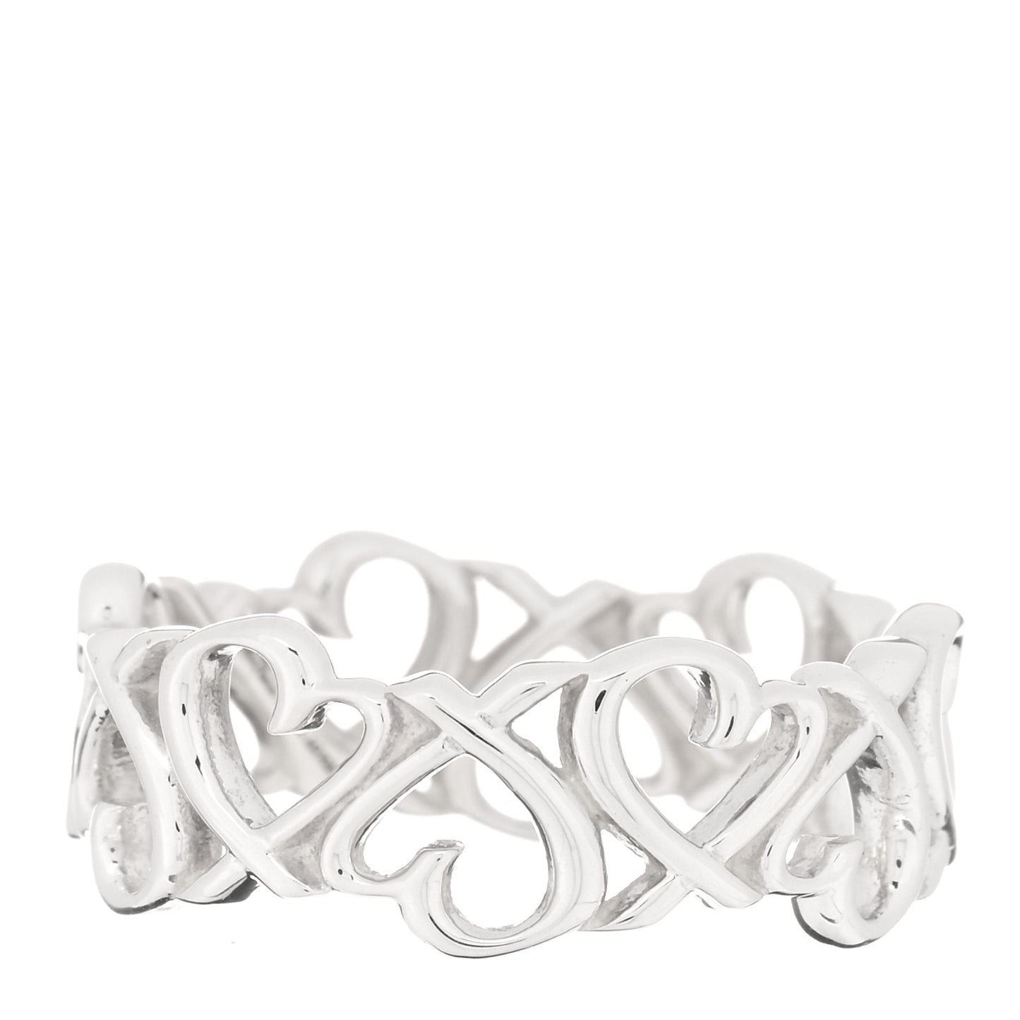 Sterling Silver Paloma Picasso Loving Heart Band Ring 54 7