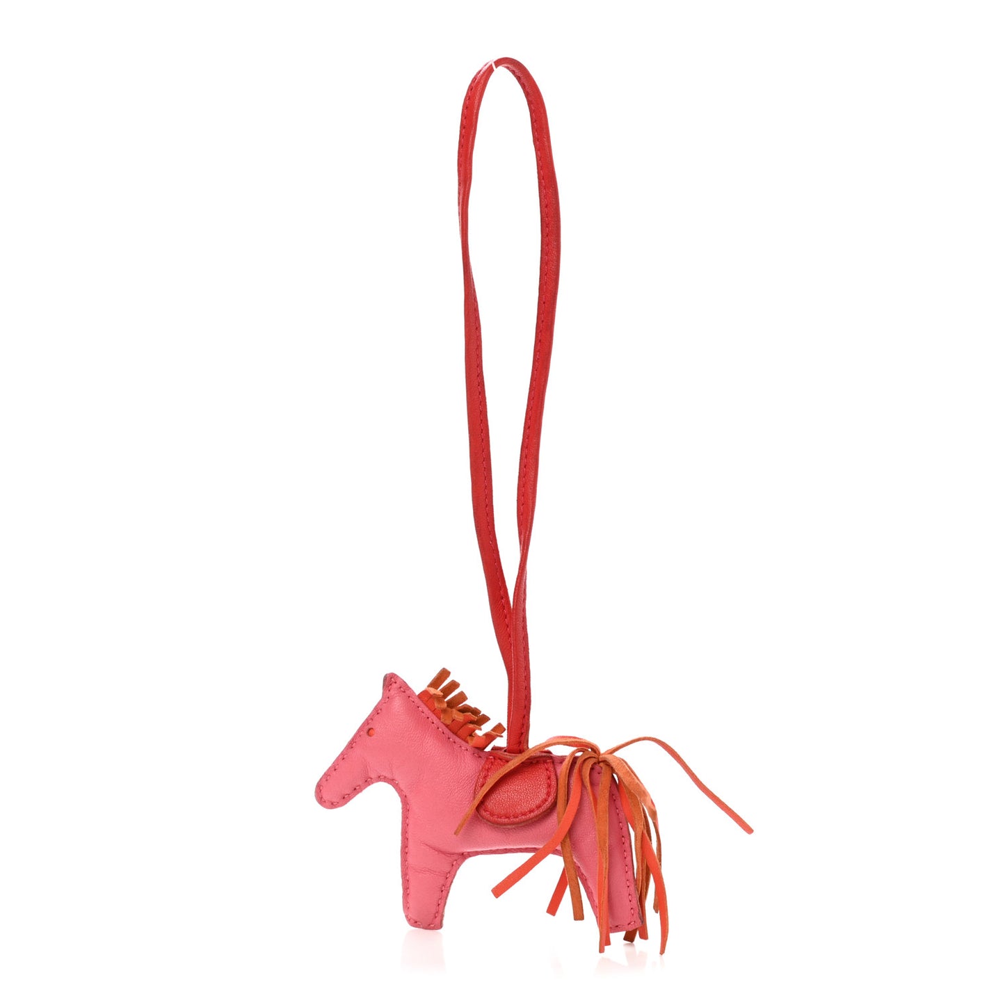 Milo Lambskin Grigri Rodeo Horse Bag Charm PM Rose Azalee Orange Poppy Rouge Indien