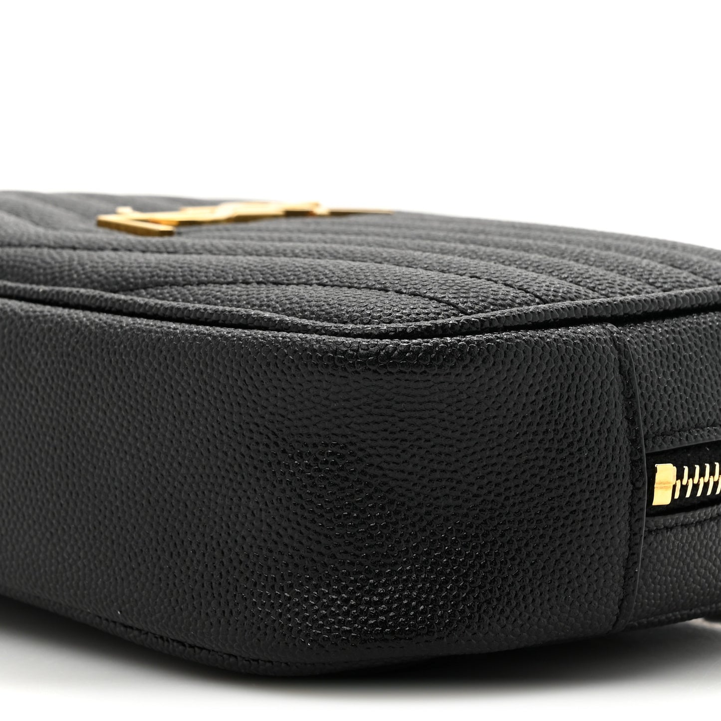 Grain De Poudre Matelasse Monogram Mini Lou Camera Bag Black