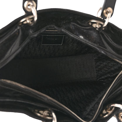Christian Dior Patent Cannage Large Lady Dior Black 5 of 10