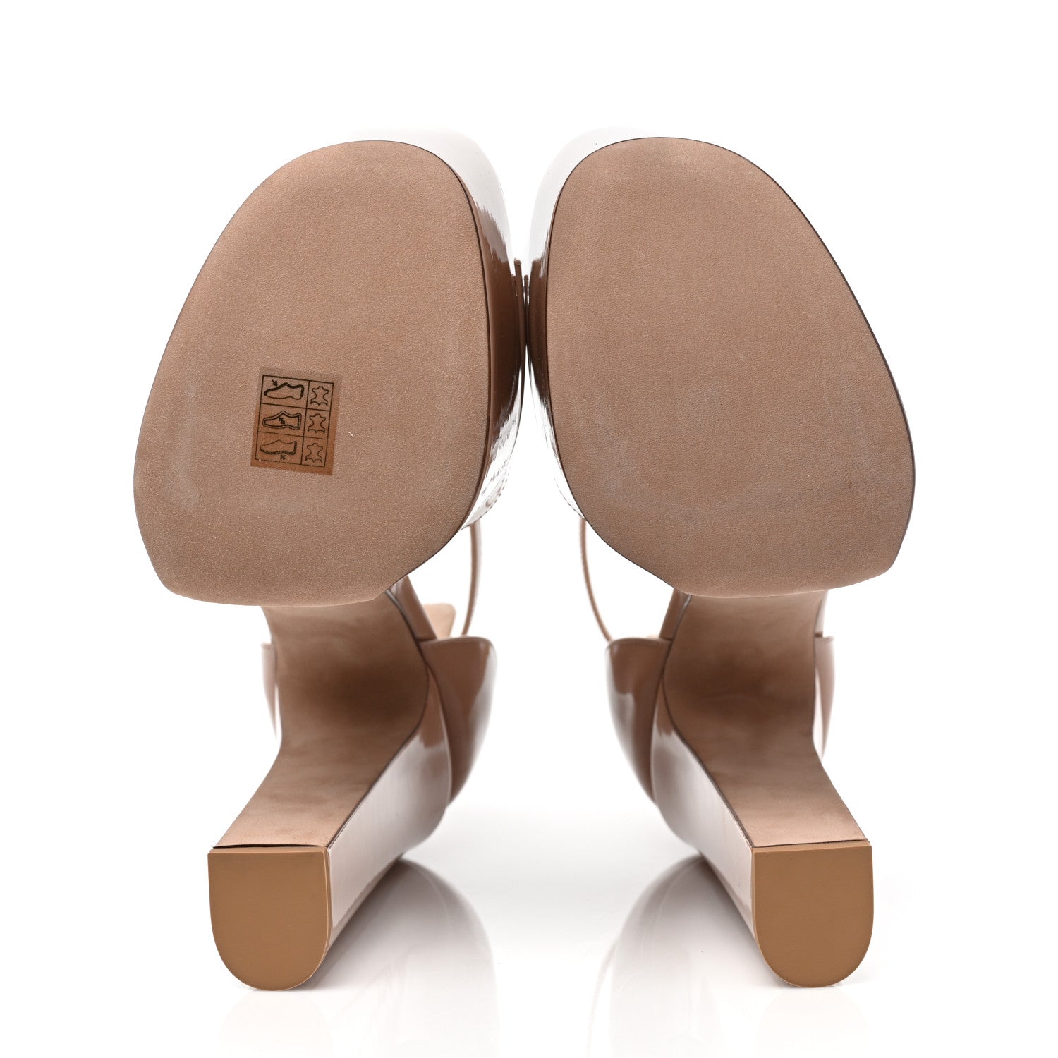 Valentino Garavani Patent Tan-Go 55/155mm Platform Sandals 39 Rose Cannelle 5 of 10