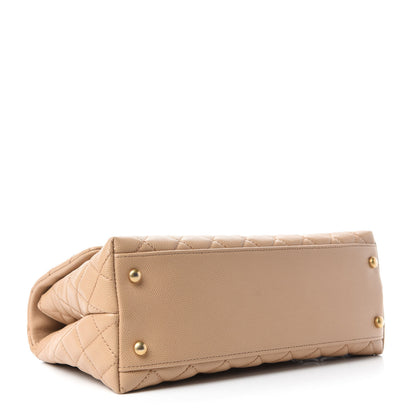 Chanel Caviar Quilted Small Coco Handle Flap Light Beige 4 of 11