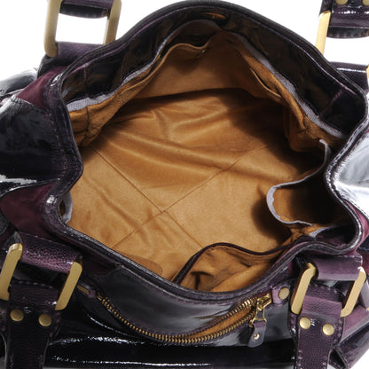 Jimmy Choo Liquid Patent Leather and Suede Mahala Purple 5 of 6