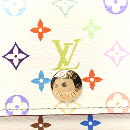 Louis Vuitton Monogram Multicolor Multicles 4 Key Holder White Litchi 7 of 9
