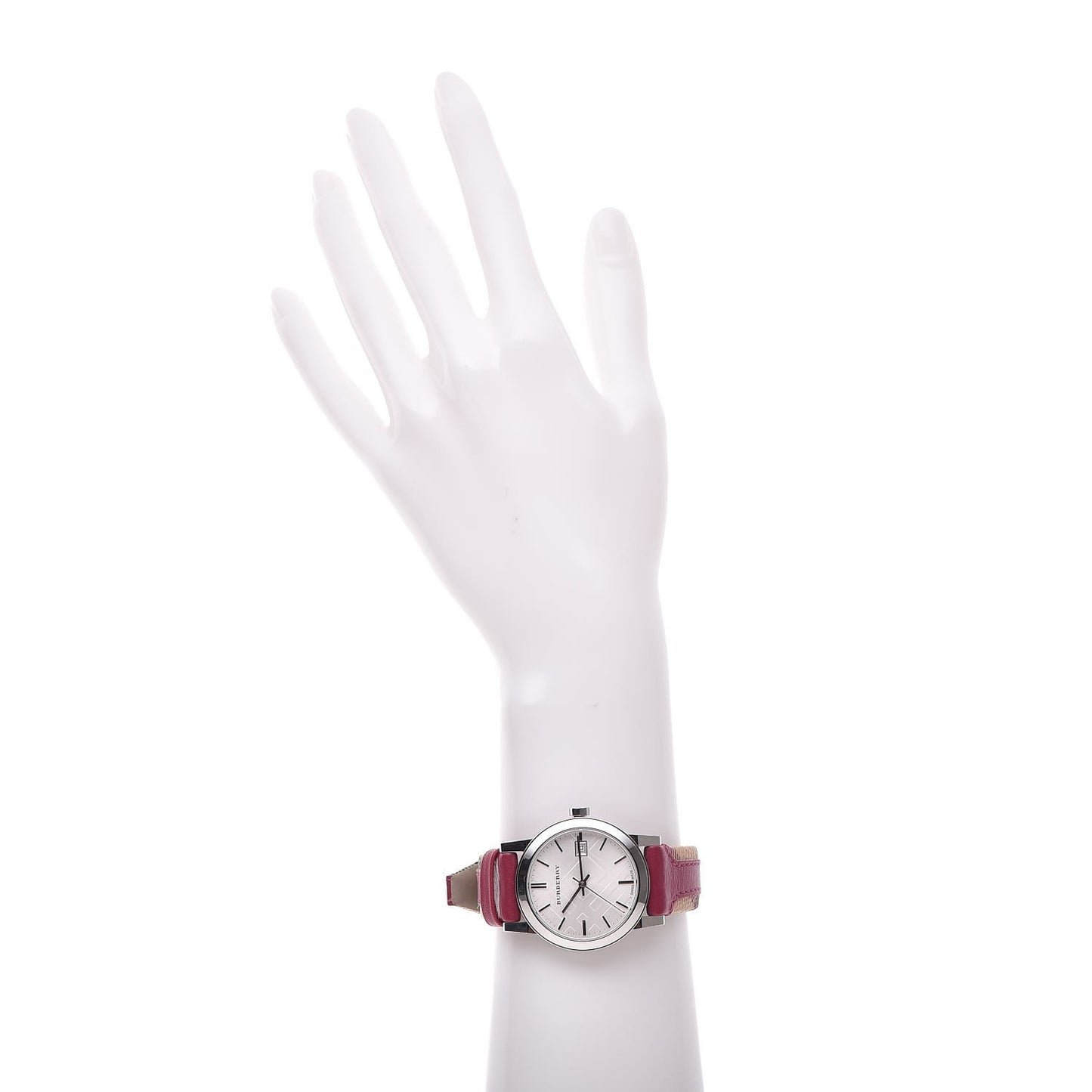 Stainless Steel Calfskin 38mm Nova Check Quartz Watch BU9149