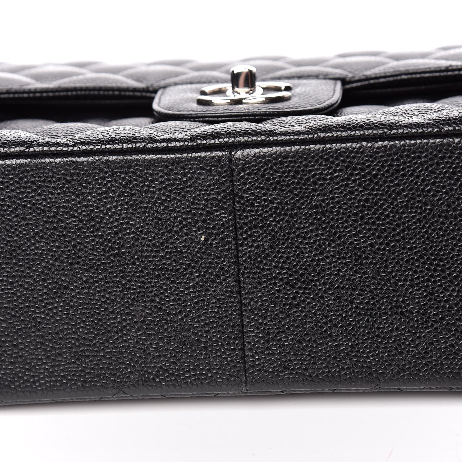 Chanel Caviar Quilted Jumbo Double Flap Black 10 of 18