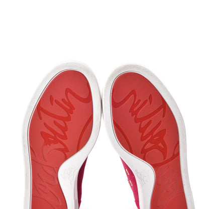 Christian Louboutin Suede Frangine Costa Flat Sneakers 37.5 Rosa 11 of 12