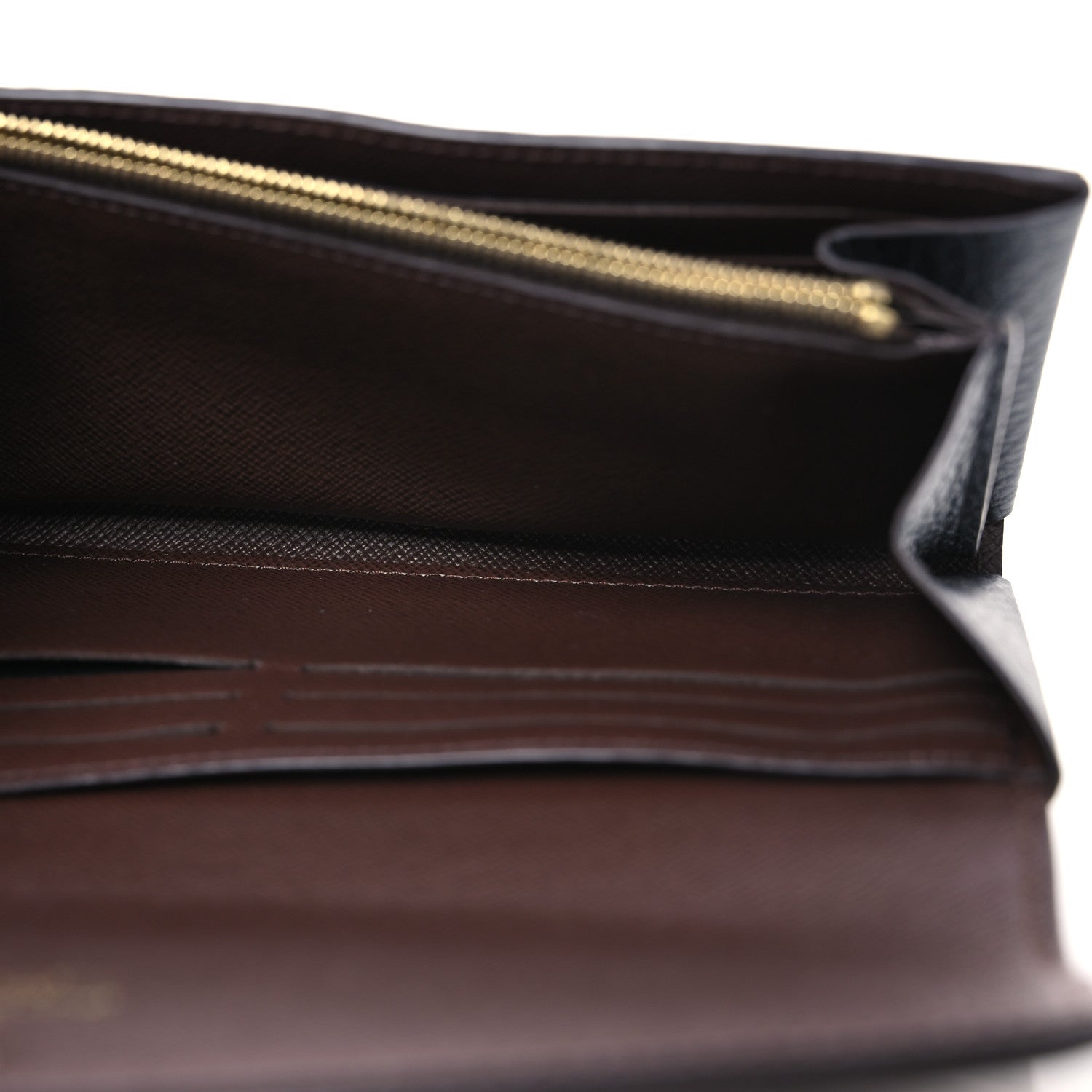 Louis Vuitton Damier Ebene Normandy Wallet Black 5 of 11