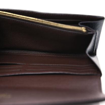 Louis Vuitton Damier Ebene Normandy Wallet Black 5 of 11