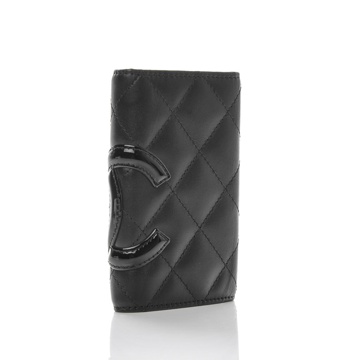 Chanel Calfskin Quilted Cambon 6 Key Holder Black 3 of 8