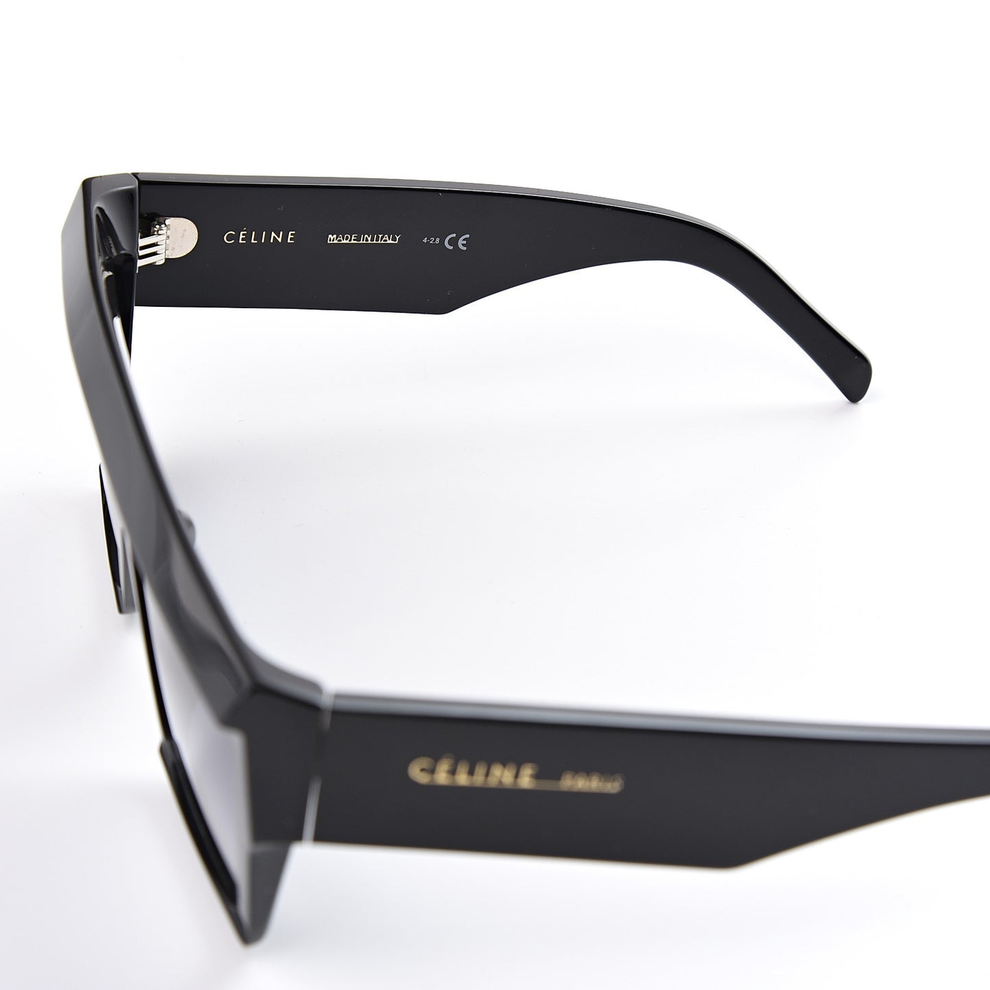 Acetate Squared Sunglasses CL40030F Black