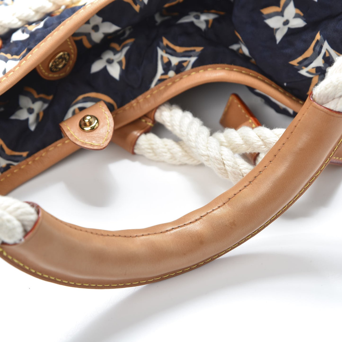 Canvas Monogram Cruise Bulles MM Navy