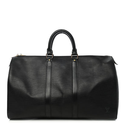 Louis Vuitton Epi Keepall 45 Black 1 of 10