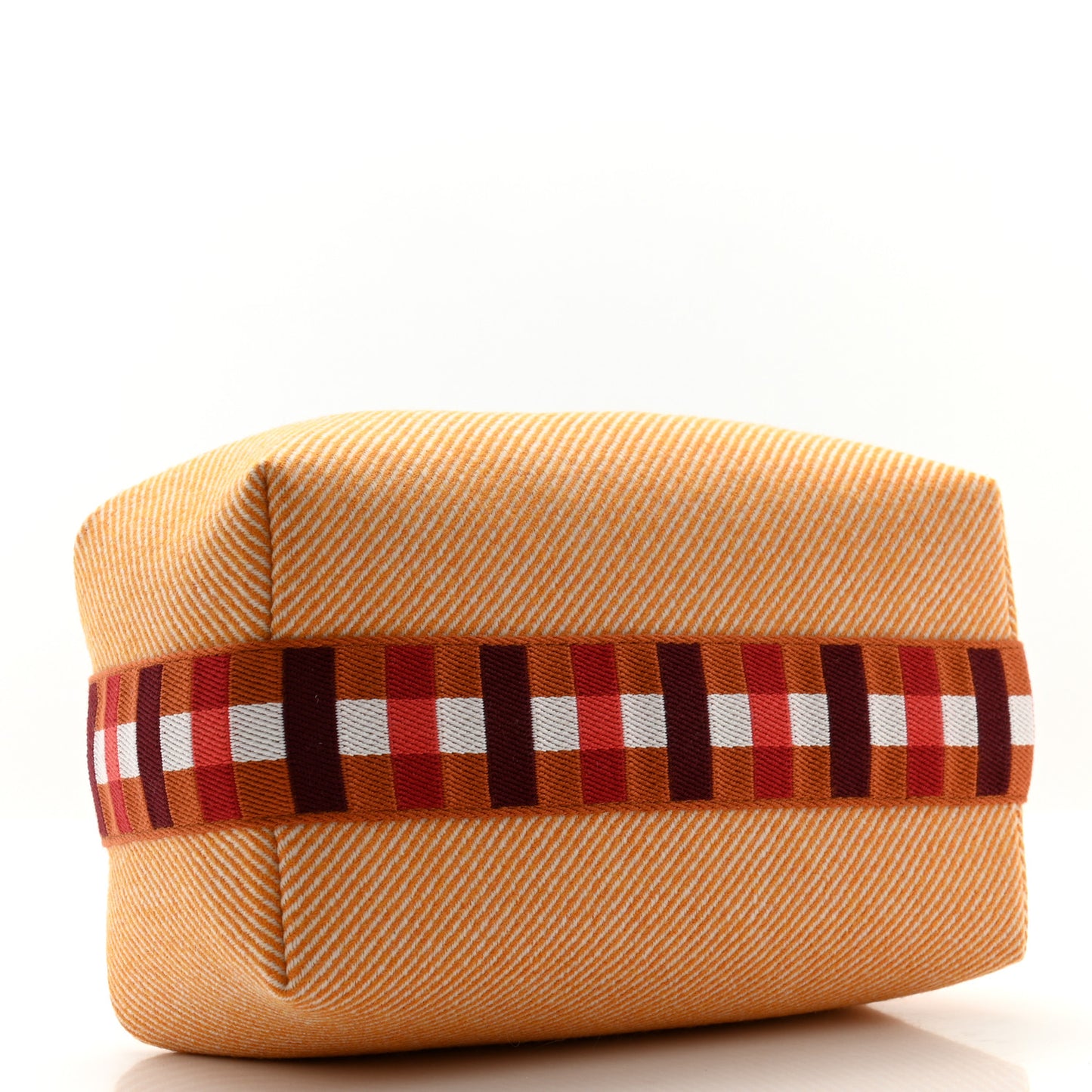 Merino Wool Small Au Carre Bride-A-Brac Pouch Fauve