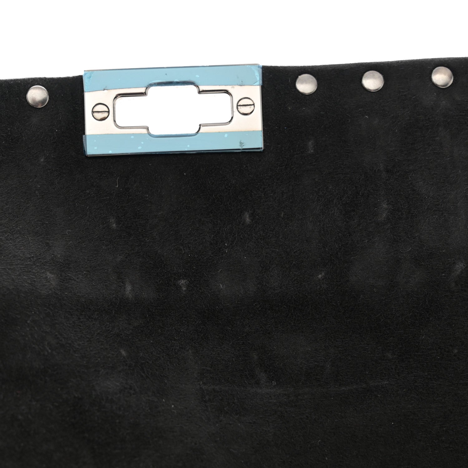 Valentino Garavani Craquele Nappa Medium Rockstud Spike Shoulder Bag Black 10 of 11