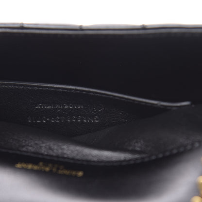 Saint Laurent Patent Calfskin Matelasse Monogram Small Vicky Chain Bag Black 7 of 11