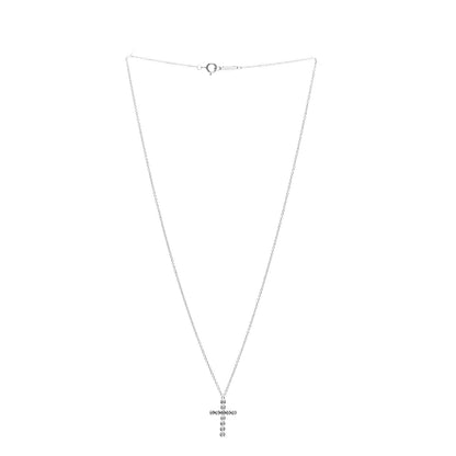 Tiffany Platinum Diamond Bezel Set Cross Pendant Necklace 3 of 6