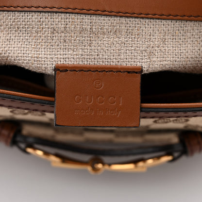 Gucci Monogram Small Lady Web Shoulder Bag Beige Cuir 6 of 14