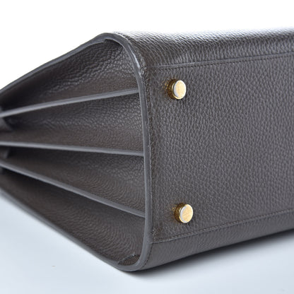Saint Laurent Grained Calfskin Small Sac De Jour Dark Anthracite 10 of 13