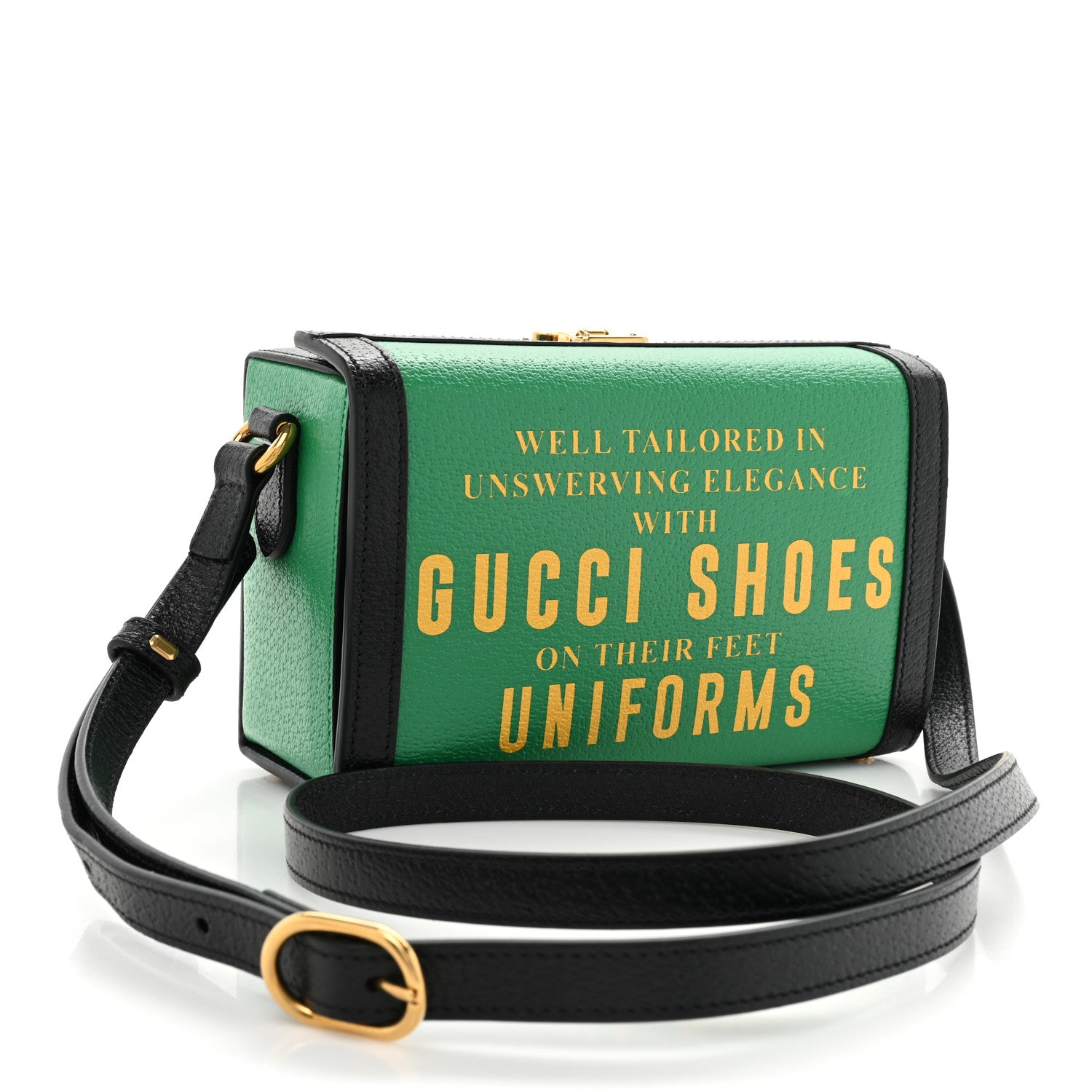 Gucci Grained Calfskin Gucci 100 Mini Bag Green 3 of 11