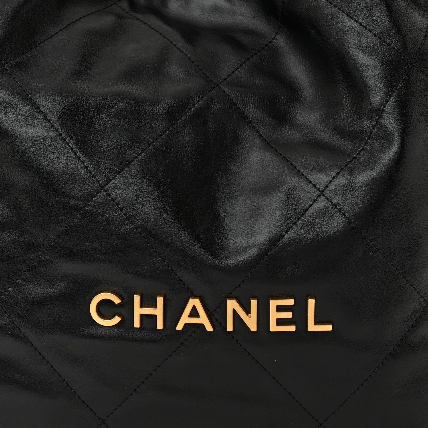 Chanel Shiny Calfskin Quilted Chanel 22 Black 9 of 11