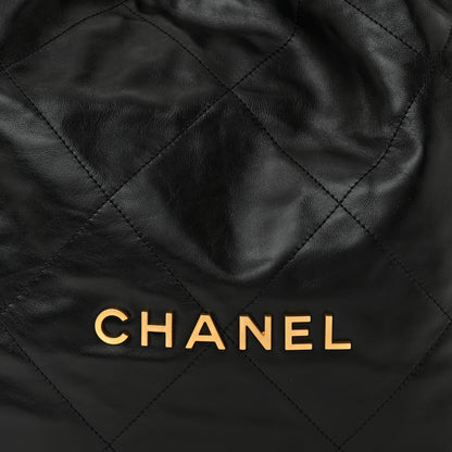 Chanel Shiny Calfskin Quilted Chanel 22 Black 9 of 11