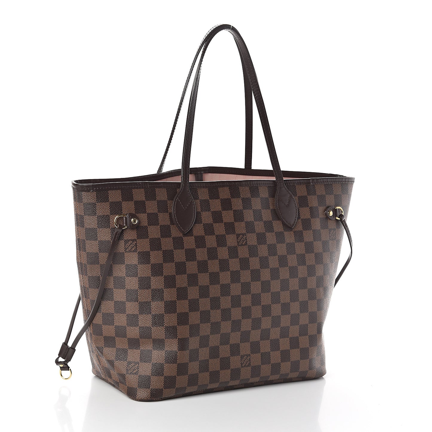 Damier Ebene Neo Neverfull MM Rose Ballerine