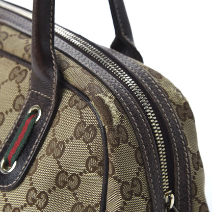 Gucci Monogram Small Princy Satchel Dark Brown 14 of 14
