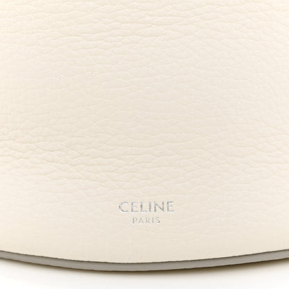 Celine Supple Grained Calfskin Nano Big Bag Bucket White 6 of 10