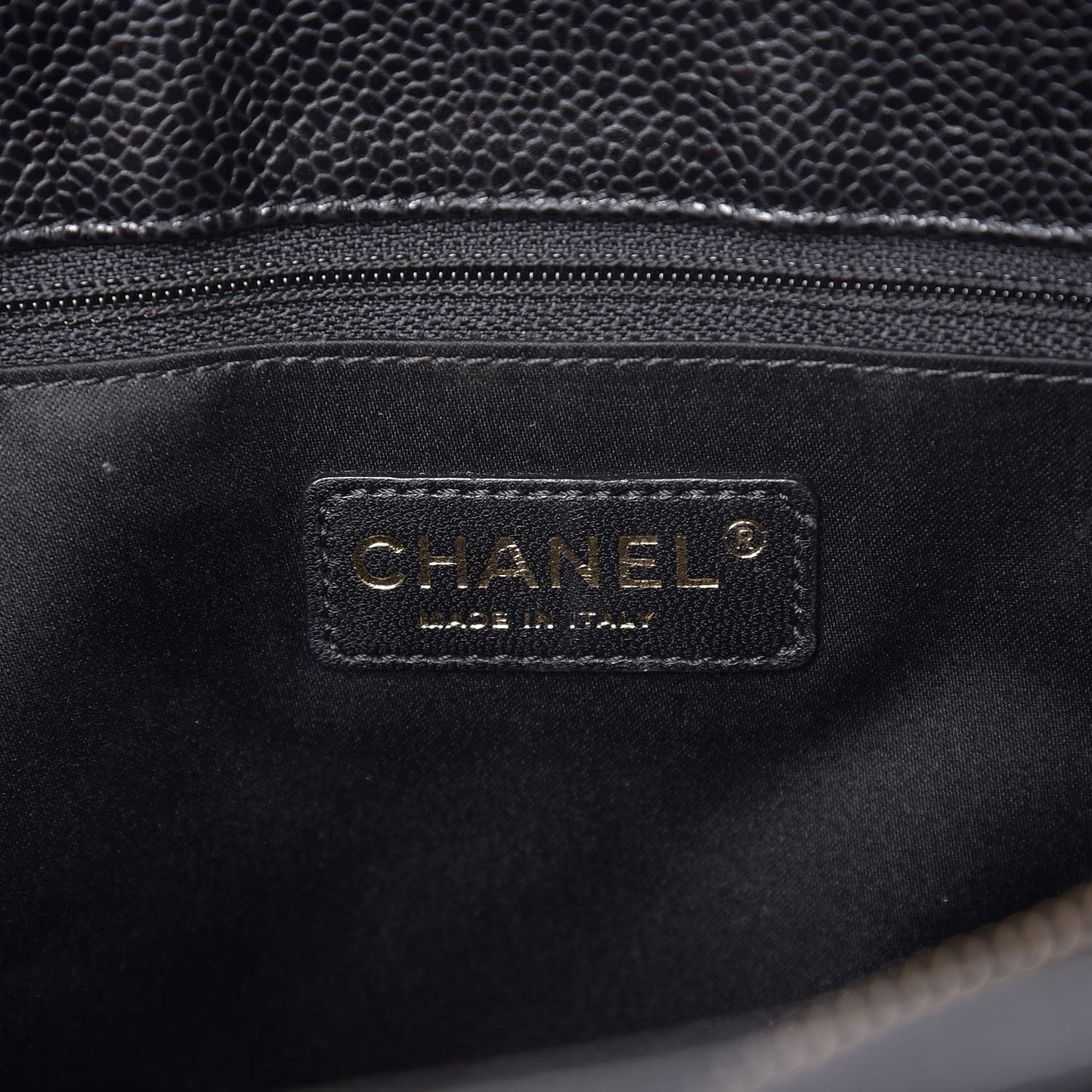 Caviar Quilted Grand Shopping Tote GST Black