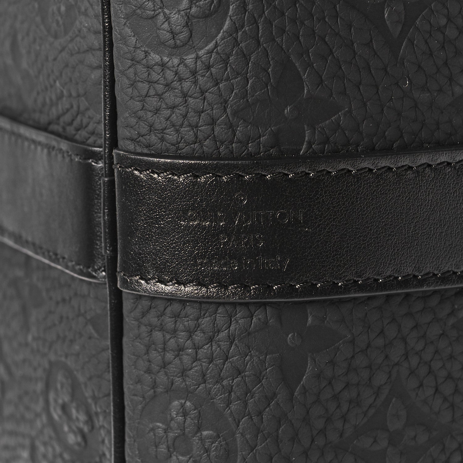 Louis Vuitton Taurillon Monogram Keepall Bandouliere 50 Black 5 of 10