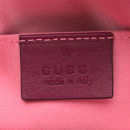 Gucci Velvet Matelasse GG Marmont Belt Bag 85 34 Fuchsia Violet Cyclamen 6 of 12