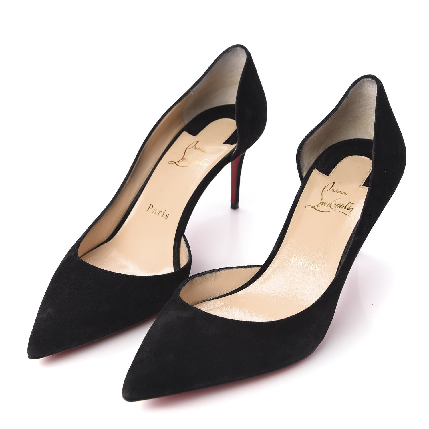 Christian Louboutin Veau Velours Iriza 70 Pumps 39.5 Black 3 of 8